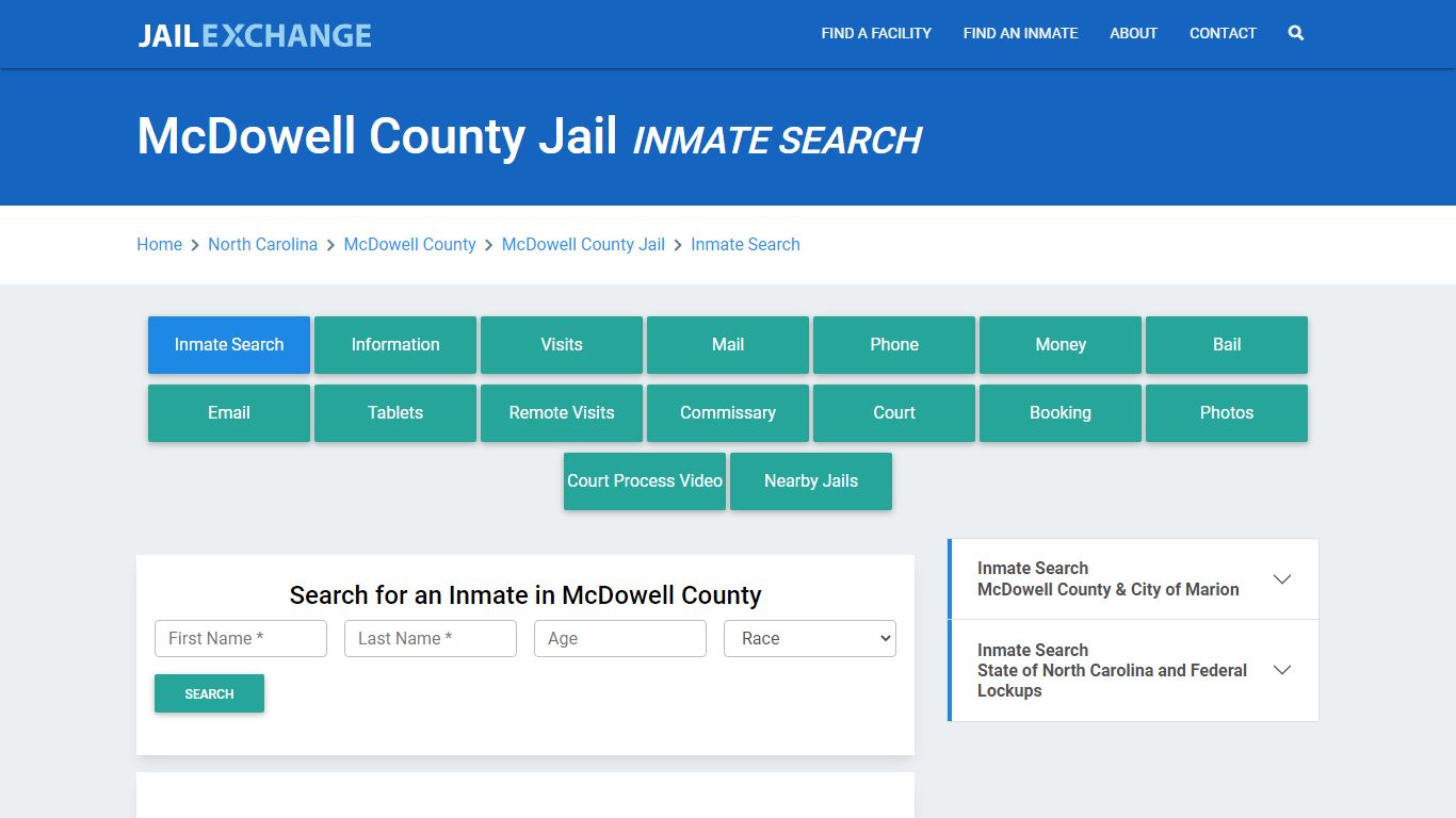 McDowell County Jail, NC Inmate Search: Roster & Mugshots - Jail Exchange